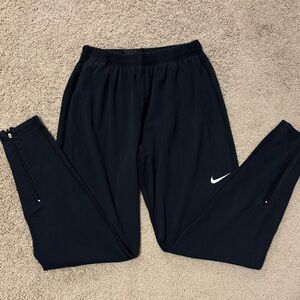 Nike Black Joggers with White Swoosh